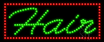 Hair Animated LED Sign