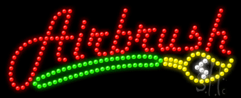Airbrush Animated LED Sign
