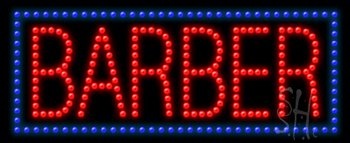 Barber Animated LED Sign