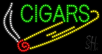 Cigars Animated LED Sign