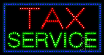 Tax Service Animated LED Sign
