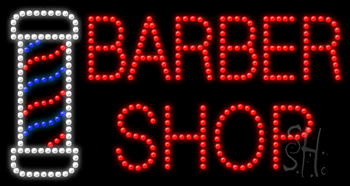 Barber Shop Animated LED Sign