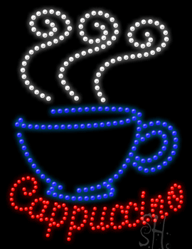 Cappuccino Animated LED Sign
