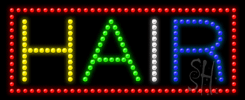 Hair Animated LED Sign