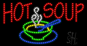 Hot Soup Animated LED Sign