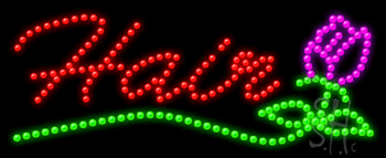 Hair Animated LED Sign