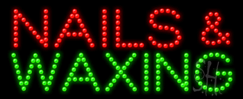 Nails and Waxing Animated LED Sign