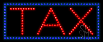 Tax Animated LED Sign