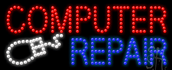 Computer Repair Animated LED Sign