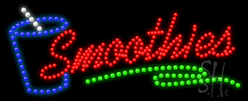 Smoothies Animated LED Sign