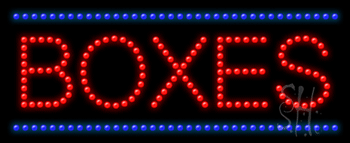 Boxes Animated LED Sign