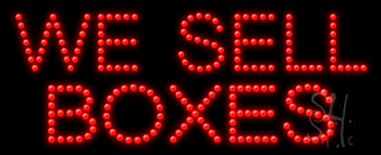We Sell Boxes Animated LED Sign