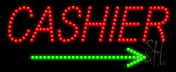 Cashier Animated LED Sign