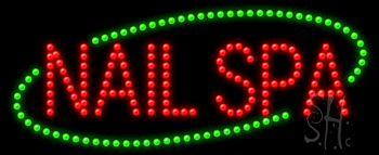 Nails Spa Animated LED Sign