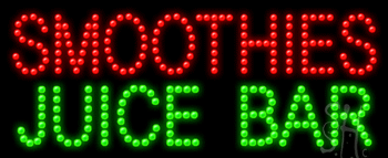 Smoothies Juice Bar Animated LED Sign