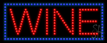Wine Animated LED Sign