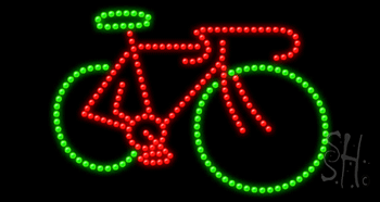 Bicycle Animated LED Sign