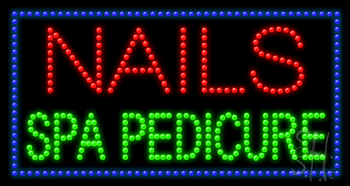 Spa Pedicure LED Sign 