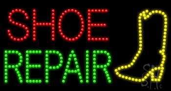 Shoe Repair Animated LED Sign