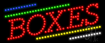 Boxes Animated LED Sign