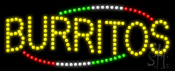 Burritos Animated LED Sign