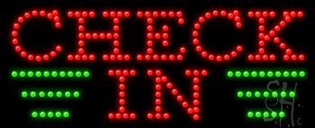 Check In Animated LED Sign
