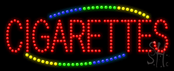 Cigarettes Animated LED Sign