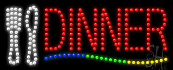 Dinner Animated LED Sign