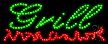 Grill Animated LED Sign