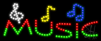 Music Animated LED Sign
