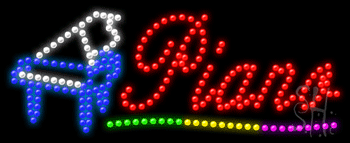 Piano Animated LED Sign