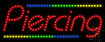 Piercing Animated LED Sign