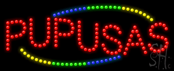 Pupusas Animated LED Sign