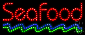 Seafood Animated LED Sign