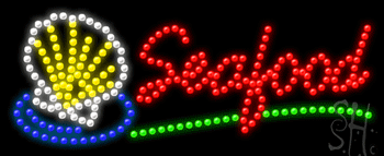 Seafood Animated LED Sign