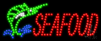 Seafood Animated LED Sign