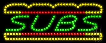 Subs Animated LED Sign