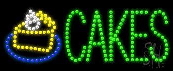 Cakes Animated LED Sign