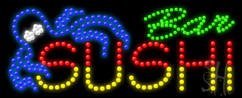 Sushi Bar Animated LED Sign