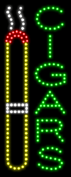 Cigars Animated LED Sign