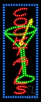 Cocktails Animated LED Sign
