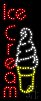 Ice Cream Animated LED Sign