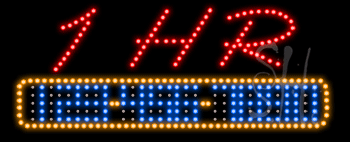 1 Hr Service Animated LED Sign