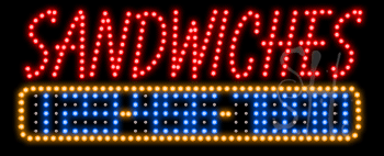 Sandwiches Animated LED Sign