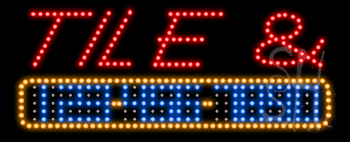Tile and Stone Animated LED Sign