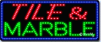 Tile and Marble Animated LED Sign