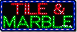 Tile and Marble Animated LED Sign