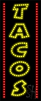 Tacos Animated LED Sign