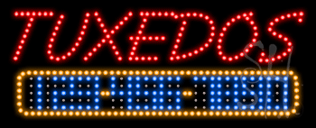 Tuxedo Animated LED Sign