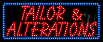 Tailor and Alterations Animated LED Sign